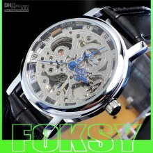 Men's Stainless-steel Watch, Luxury Hollow Mechanical Watch ,freeshi