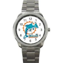 Miami Dolphins Sport Metal Watch 05