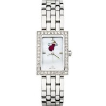 Miami Heat Ladies Allure Watch Stainless Bracelet LogoArt