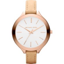 Michael Kors MK2284 Runway Slim Rose Vachetta Ladies Watch