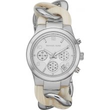 Michael Kors Runway Twist Safari Print Chronograph Ladies Watch MK4263