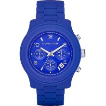 Michael Kors Women's Polyurethane Blue Dial Watch MK5293