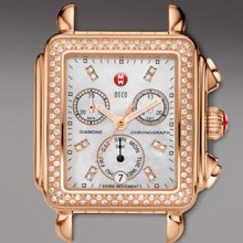 Michele Deco Day Diamond Head, Rose Gold