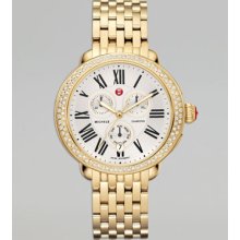 Michele Serein Diamond Yellow Golden Watch Head