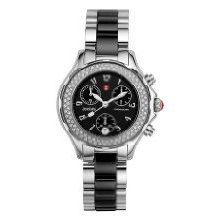 Michele Women's Tahitian Diamond Bezel Chronograph Watch