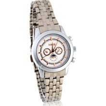 Mike Exquisite Stainless Steel Lover Analog Watch for Women (Silver)