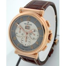 Milus Zeitos Chronograph Big Date $32,700.00 18k Rose Gold 45mm Gent's Watch