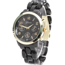 Mk Chrono Style Geneva Acrylic Bracelet Watch