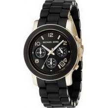 MK5191 Michael Kors Ladies Runway Chronograph Black Watch