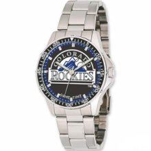 MLB Baseball Watches - Men's Colorado Rockies Stainless Steel Major