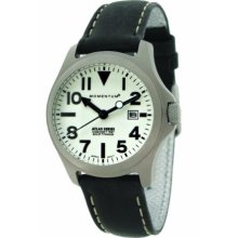 Momentum Atlas Women's Quartz Watch With White Dial Analogue Display And Black Leather Strap 1M-Sp01w2b