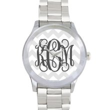 Monogram Watch Stainless Steel Personalized