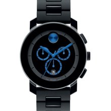 Movado 'Bold Chrono' Bracelet Watch Black