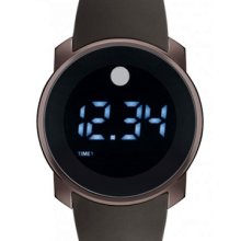 Movado Bold Digital Brown Silicone Unisex Watch 3600145