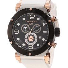 Mulco Mw5-1623-015 Nuit Track White Band Swiss Movement Watch