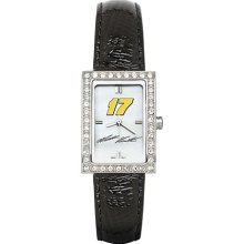 Nascar Officially Licensed Ladies Matt Kenseth Nascar Watch with Black Leather Strap