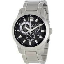 Nautica Box Set Chronograph Black Dial Men's watch #N20067G