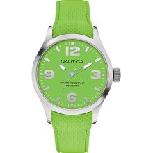 Nautica Watch, Case (44 Mm) Steel / Green