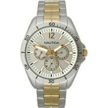 Nautica Watch, Mens Two-Tone Stainless Steel Bracelet 40mm N14638G