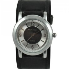 Nemesis Women's Retro Dual-tone Leather Strap Watch (Durable mineral crystal protects from scratches)