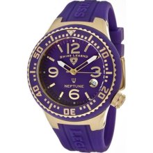 Neptune (44 mm) Purple Dial Purple Silicone ...