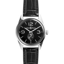 NEW Bell & Ross Vintage Men's Automatic Watch - BR-V123-OFFICER-BLK