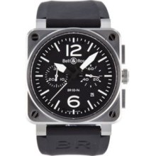 NEW Bell & Ross Chronograph Automatic Stainless Steel BR-03-94-STEEL