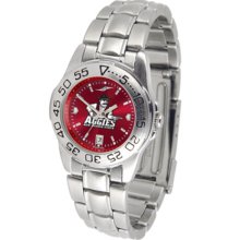 New Mexico State Aggies Sport AnoChrome Ladies Watch with Steel Band