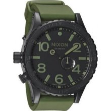 New Nixon 51-30 PU Matte Black Surplus Watch A058-1042