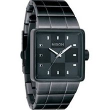 NEW Nixon Quatro Mens Gunmetal Quartz Watch - A013131