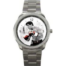 NEW Sport Metal Wristwatch Stainless Rocky Balboa boxing