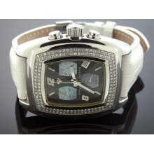 New Swiss Movt Aqua Master W/Diamond Men's 1.50 Ct