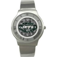 New York Jets Unisex Ultra Slim Stainless Steel Watch 05