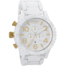 Nixon 51-30 Chrono All White Gold