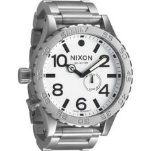 Nixon 51-30 Tide Sanded Steel White In Box Msrp $500