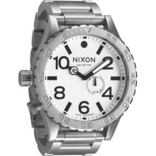 Nixon A0571166 51-30 Tide Sanded Steel White Men's Watch