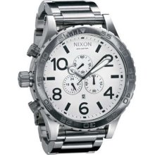 Nixon A083100 51-30 Chrono White Men's Watch In Original Box