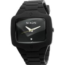 Nixon A139-000 Men's Watch Quartz Black Dial Black Rubber Strap