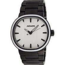 Nixon Capital A090756 A090 756 Original All Black White Men's Watch