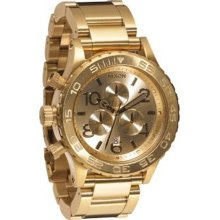 Nixon Men's 42-20 A037502-00 Gold Stainless-Steel Quartz Watch with Gold Dial