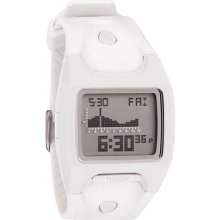 Nixon Men's 'Lodown' Digital Polycarbonate White Watch A530-100-0 ...