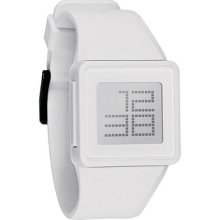 Nixon Men's Newton White Digital Silicone Strap Watch