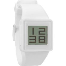 Nixon Newton Digital In White Watch In Box Msrp $260