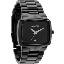 Nixon Player All Black Surf Snow Hip Hop Golf Scuba Mx Sports Watch