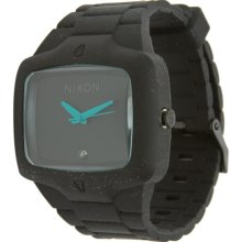 Nixon Rubber Player Watch Black/Teal, One Size