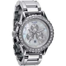 Nixon 'The 42-20 Chrono' Crystal Bezel Watch