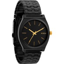 Nixon The Time Teller Watch Matte Black/Gold One Size For Men 20297918201