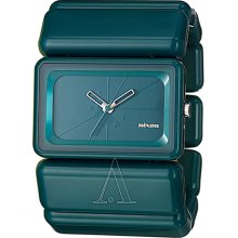 Nixon Women's 'The Vega' Green Polycarbonate Quartz Watch