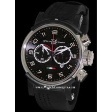 Officina Del Tempo Block wrist watches: Block Chrono Black/Steel 1034-