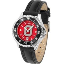 Ohio State Buckeyes OSU Womens Leather Anochrome Watch